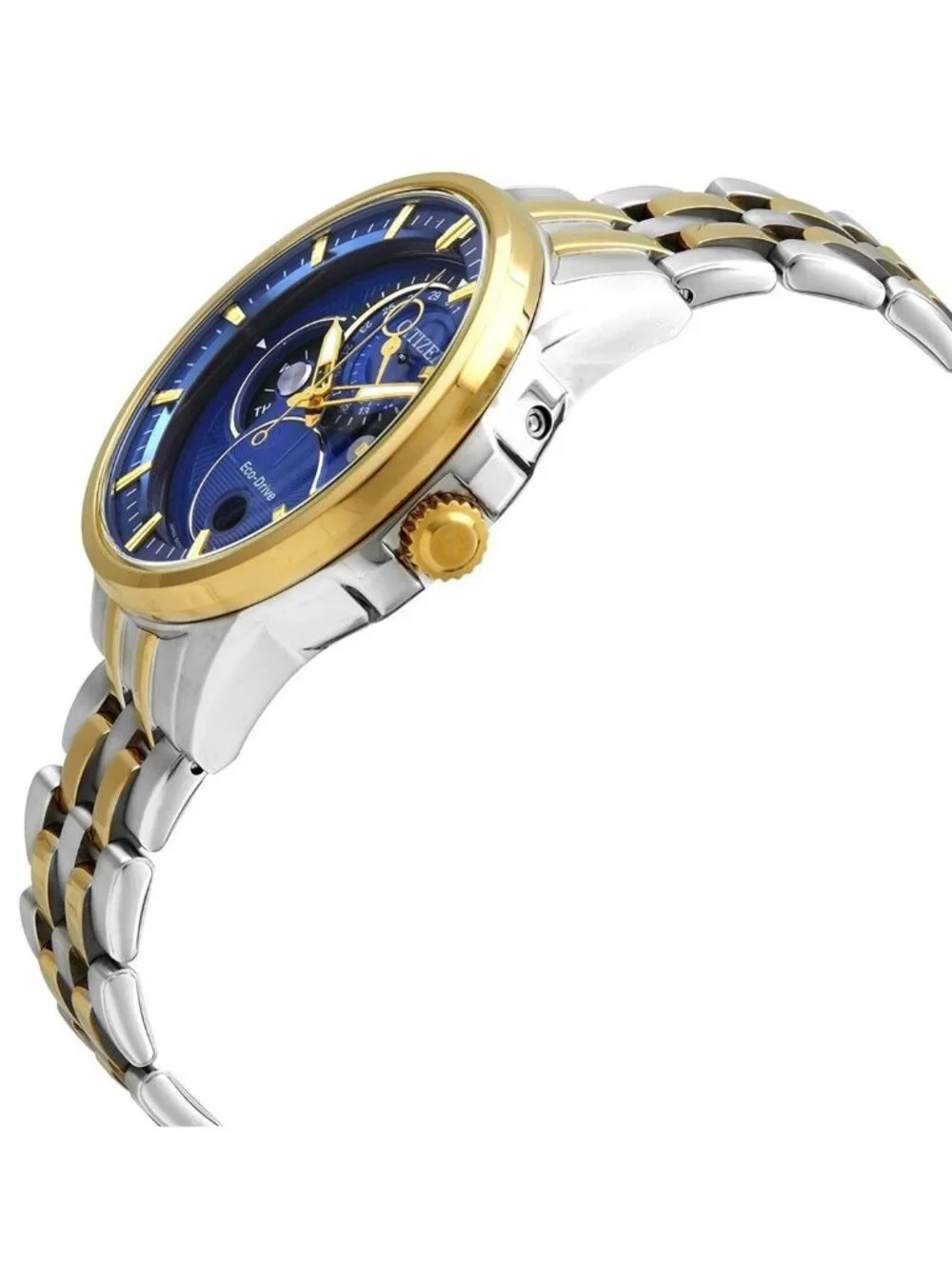 NWT Citizen Calendrier Multi-function Blue Dial Two-tone Men's Watch